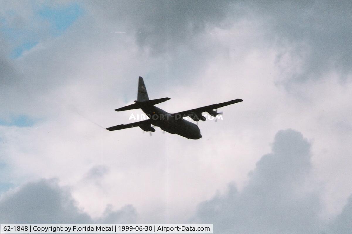 62-1848, 1962 Lockheed C-130E Hercules C/N 382-3811, C-130 over Detroit River