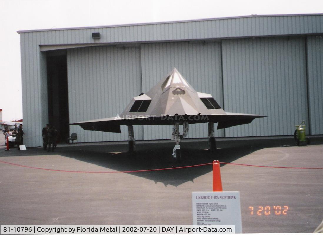 81-10796, 1981 Lockheed F-117A Nighthawk C/N A.4021, F-117 - thanks to Peter Nicholson for id'ing it and Glenn Chatfield for building the profile.