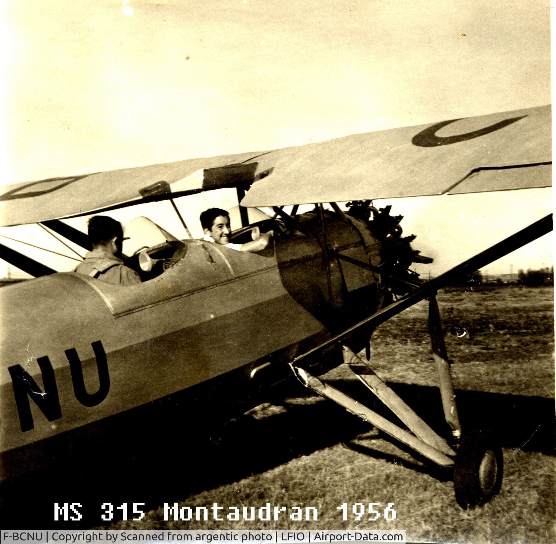 F-BCNU, Morane-Saulnier MS.317 C/N 351, My father's MS315 first flight alone