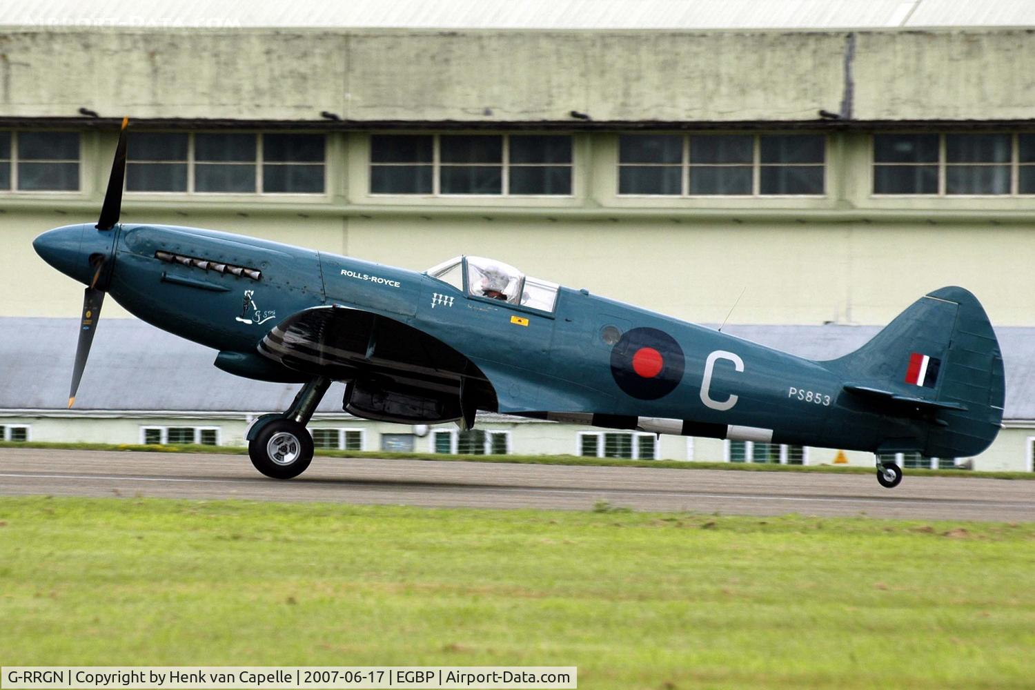 G-RRGN, 1945 Supermarine 389 Spitfire PR.XIX C/N 6S/594677, The Rolls-Royce owned Spitfire PS853