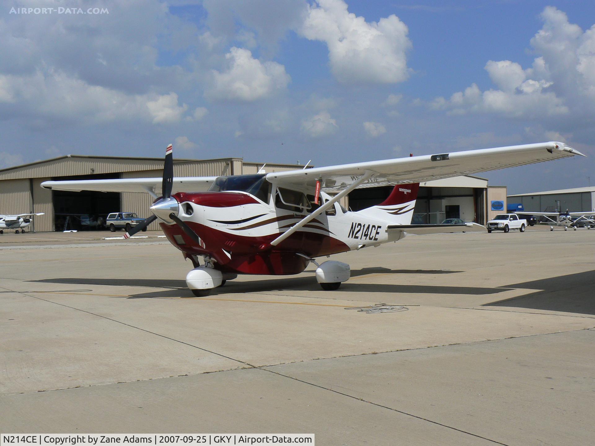 N214CE, 2006 Cessna T206H Turbo Stationair C/N T20608592, on the ramp at Arlington Muni