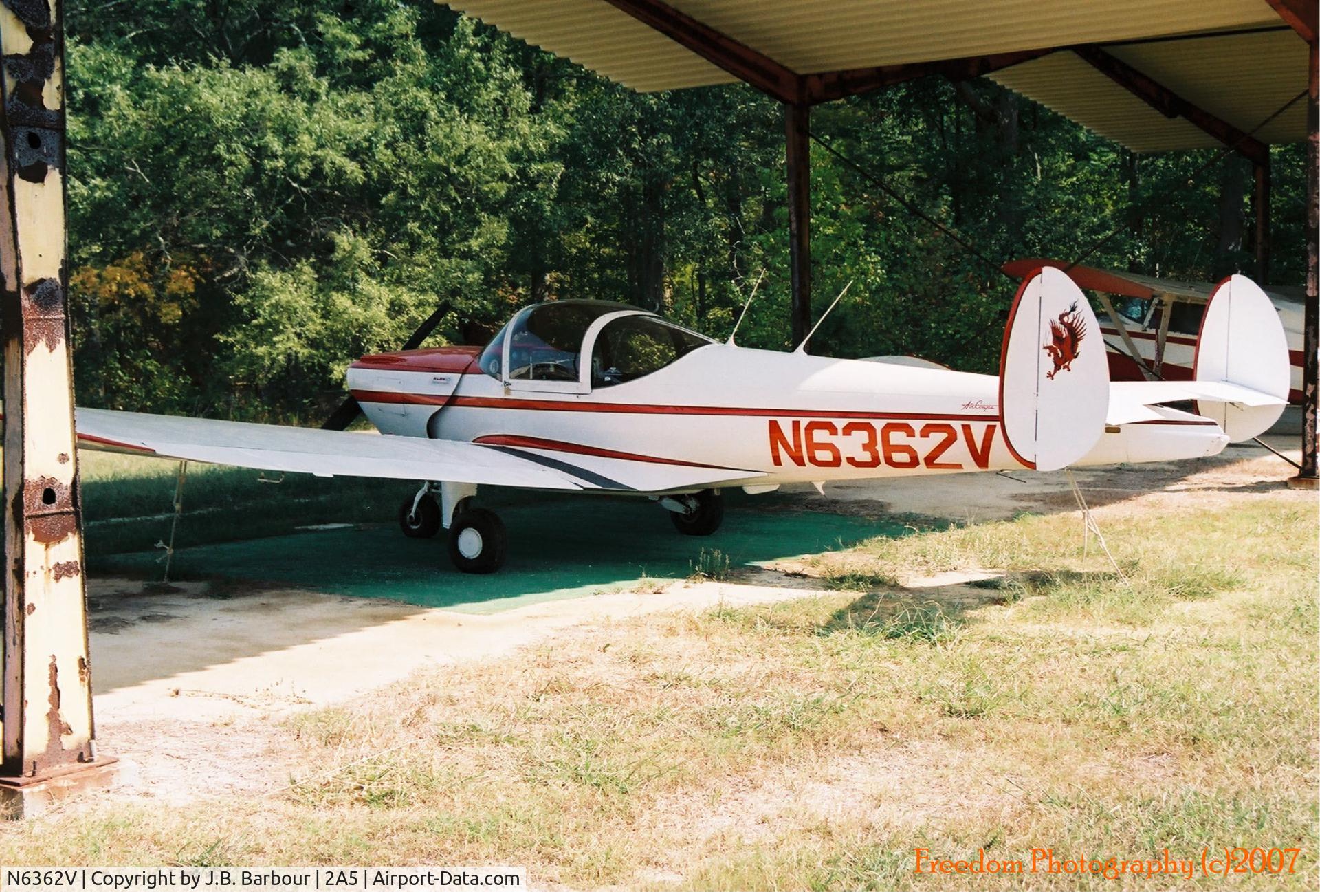 N6362V, 1965 Alon A2 Aircoupe C/N A-38, N/A