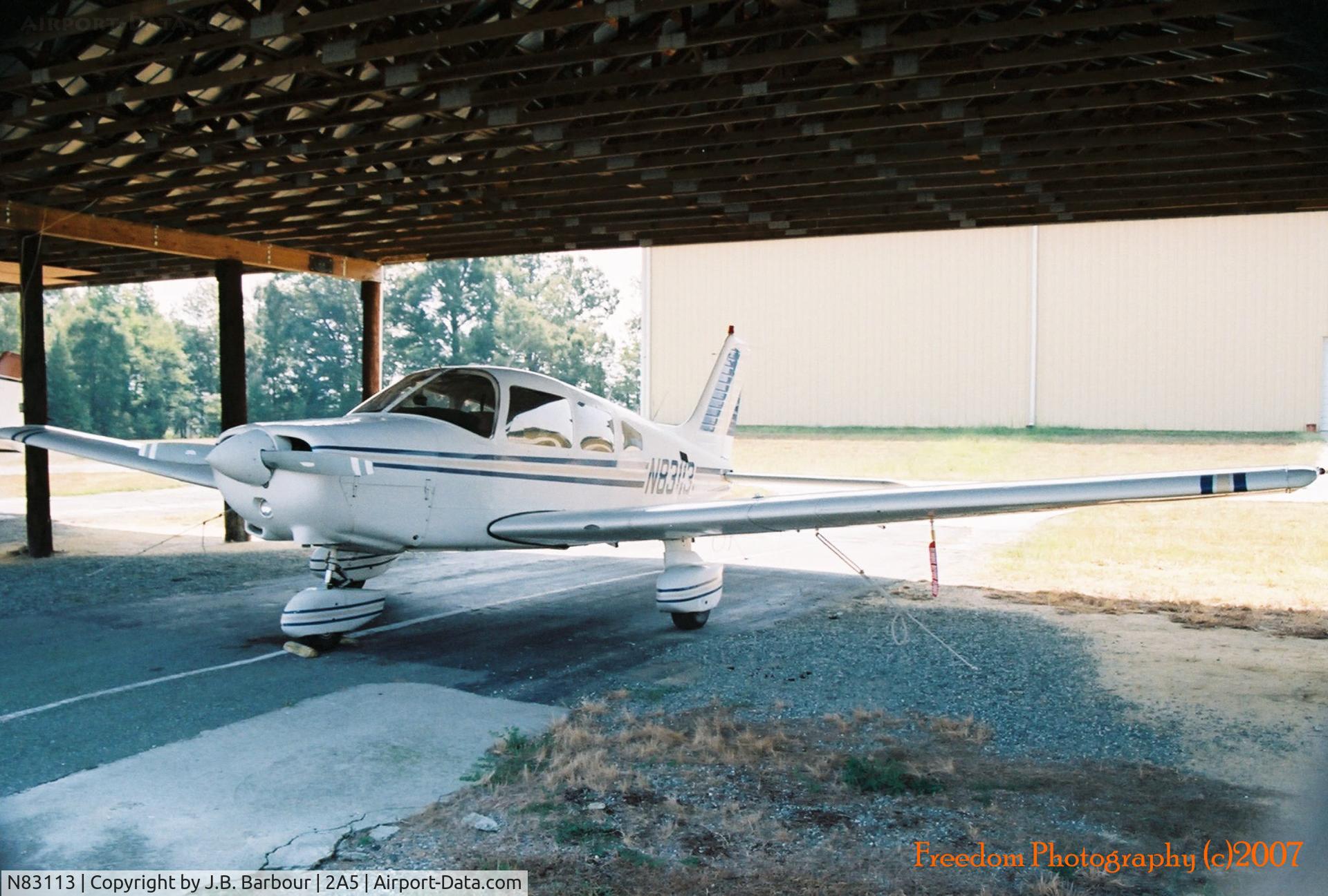 N83113, 1981 Piper PA-28-161 C/N 28-8116110, N/A