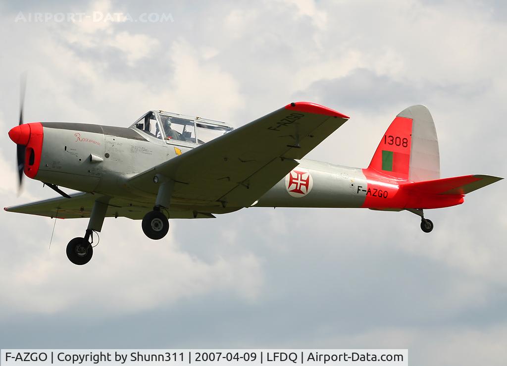 F-AZGO, De Havilland DHC-1 Chipmunk T.20 C/N C1/0292, Landing at this grass airfield