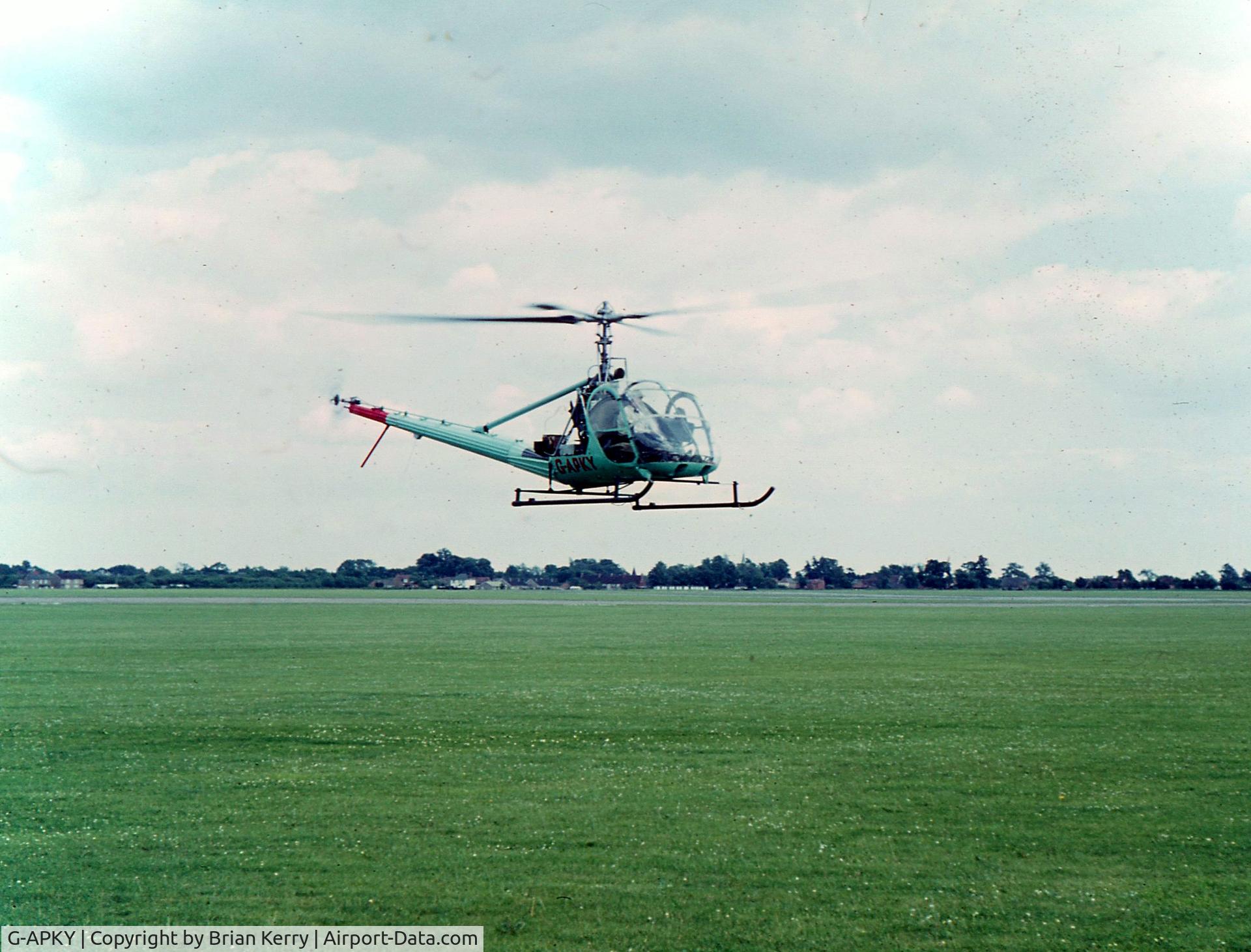 G-APKY, 1954 Hiller UH-12B C/N 673, Photo taken 1965 in the UK