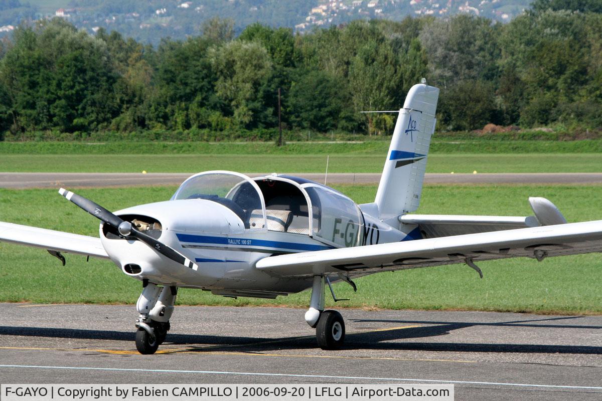 F-GAYO, Socata Rallye 100ST Galopin C/N 2998, Grenoble Le Versoud