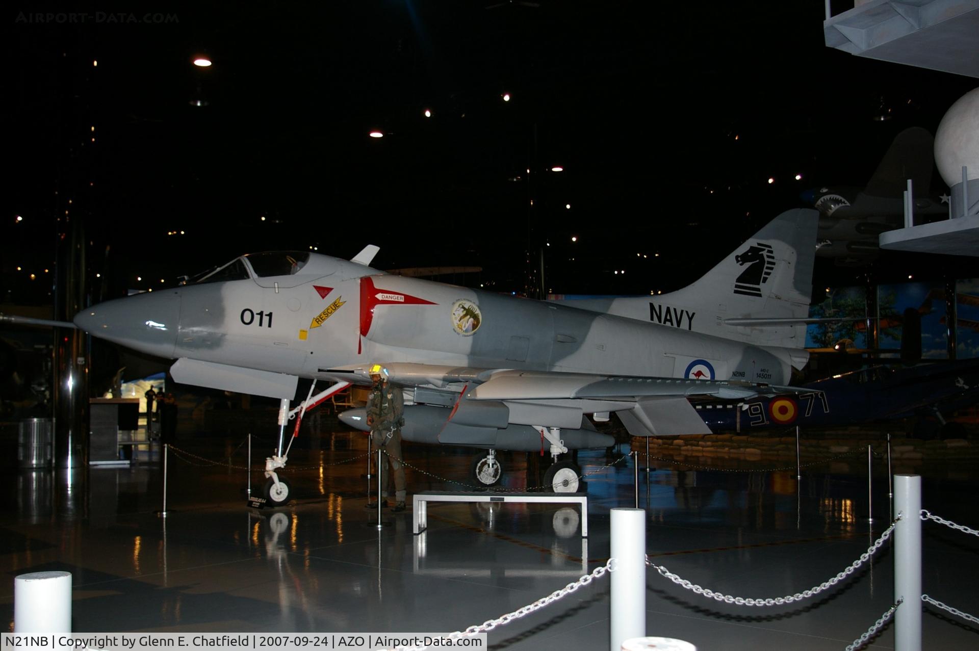 N21NB, 1959 Douglas A-4B Skyhawk (A4D-2) C/N 12257, A-4D at the Kalamazoo Air Zoo