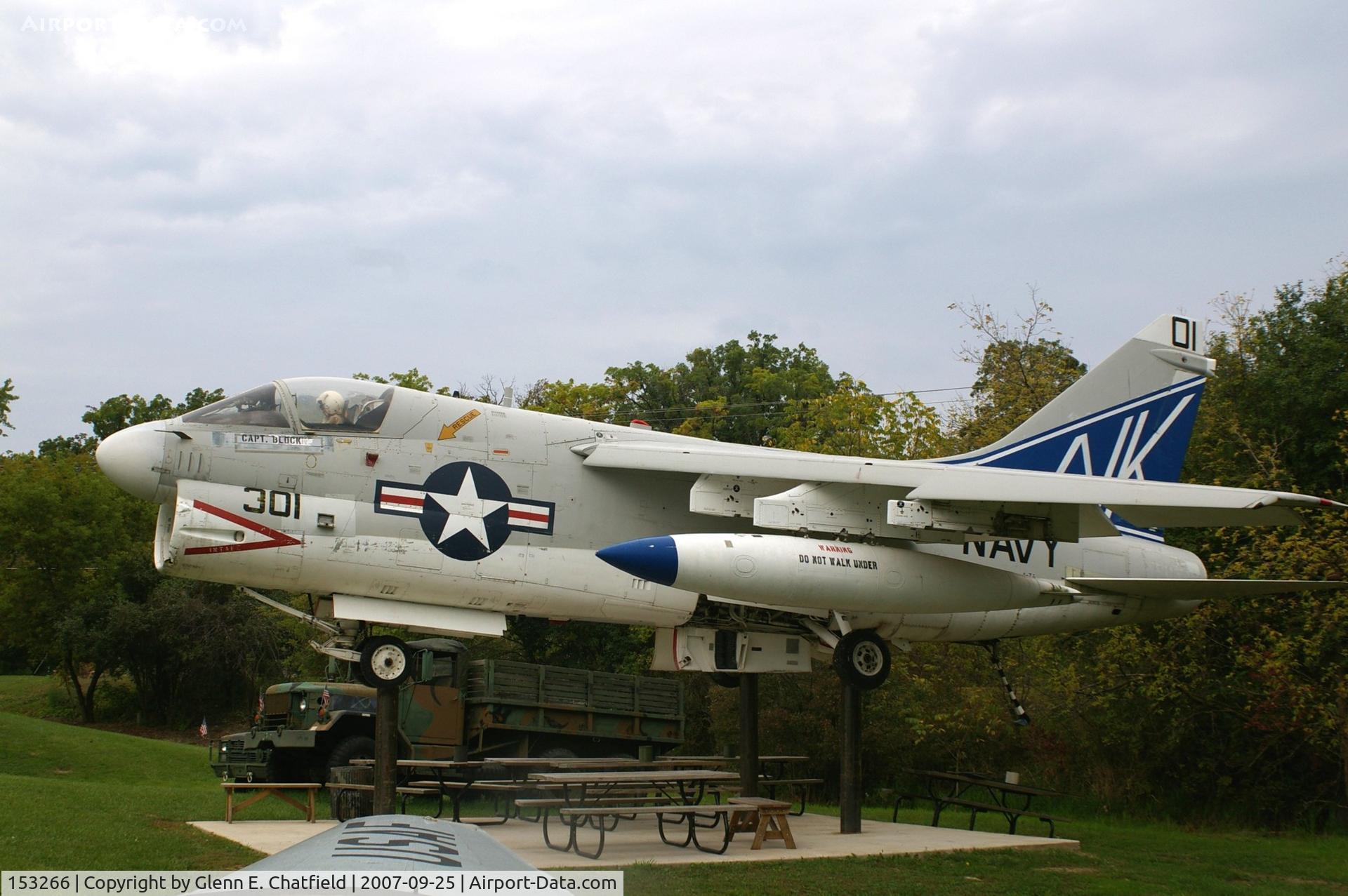 153266, LTV A-7A Corsair II C/N A-175, A-7A at the Waterford, WI VFW