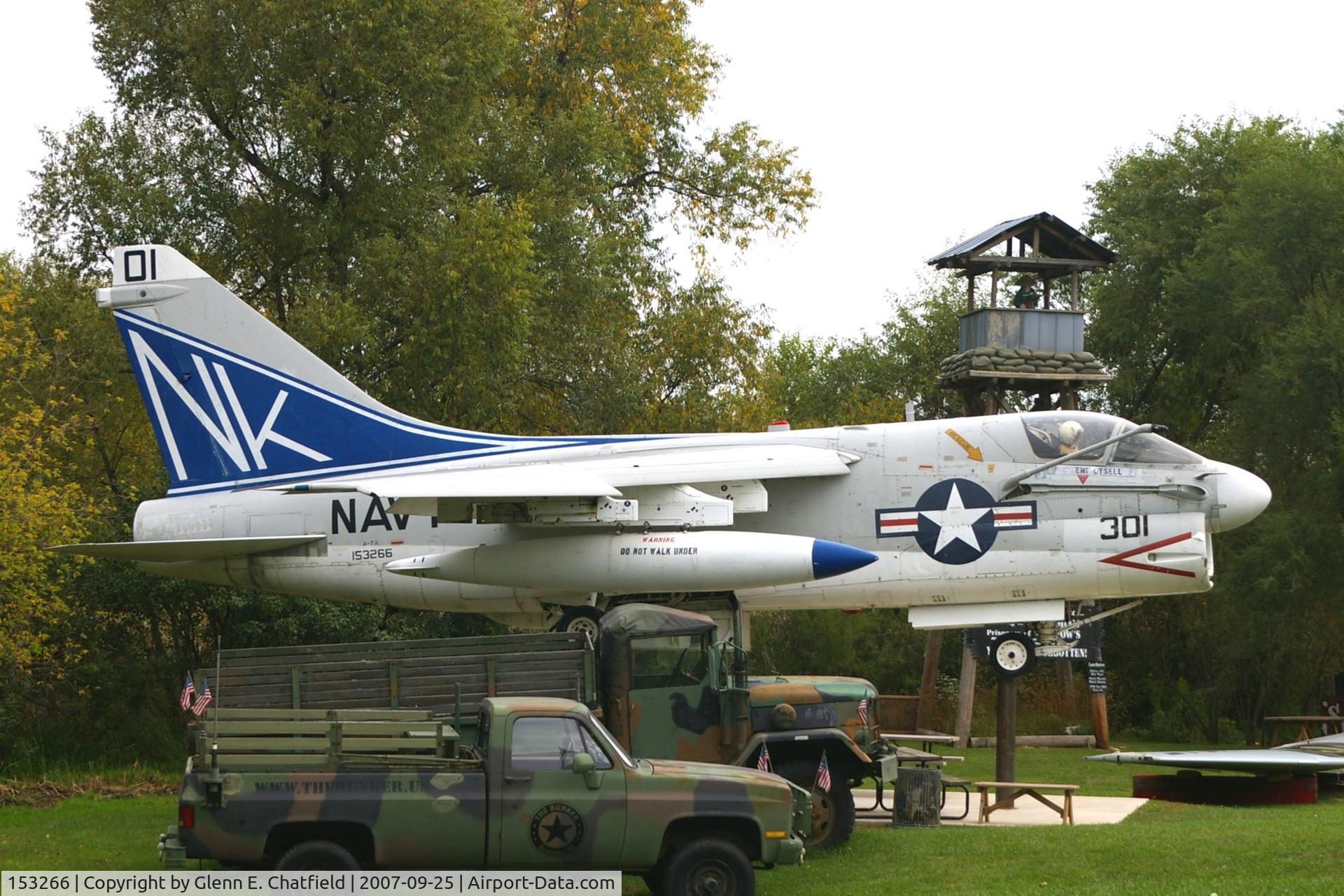 153266, LTV A-7A Corsair II C/N A-175, A-7A at the Waterford, WI VFW