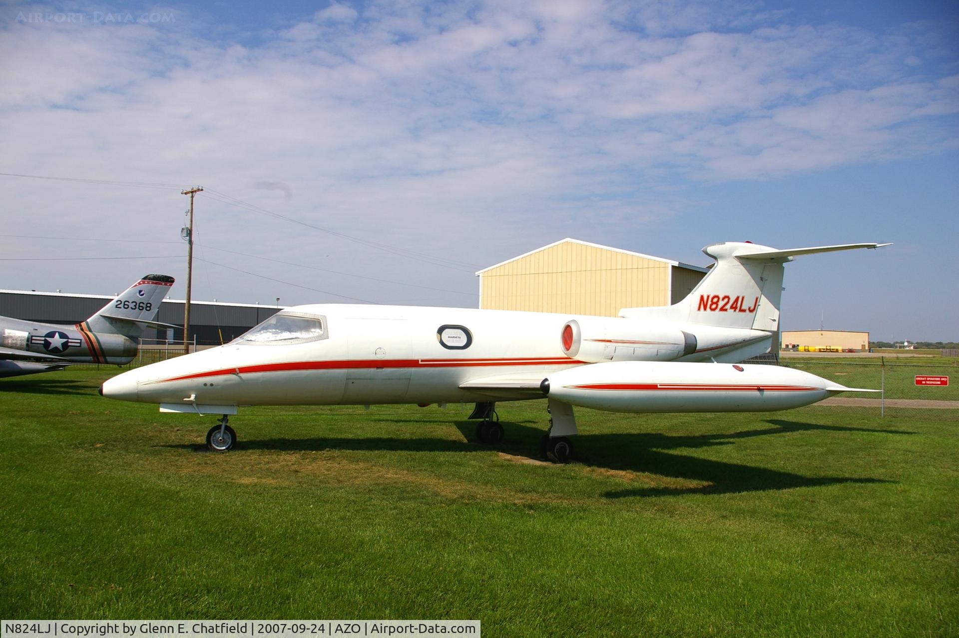 N824LJ, 1966 Learjet 23 C/N 23-083, At the Kalamazoo Air Zoo