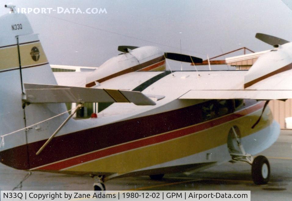 N33Q, Grumman G-44 Widgeon C/N 1398, on the ramp at Grand Prairie