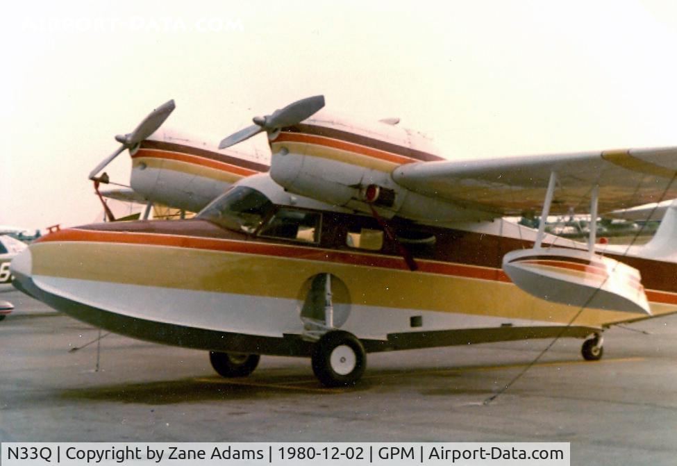 N33Q, Grumman G-44 Widgeon C/N 1398, on the ramp at Grand Prairie