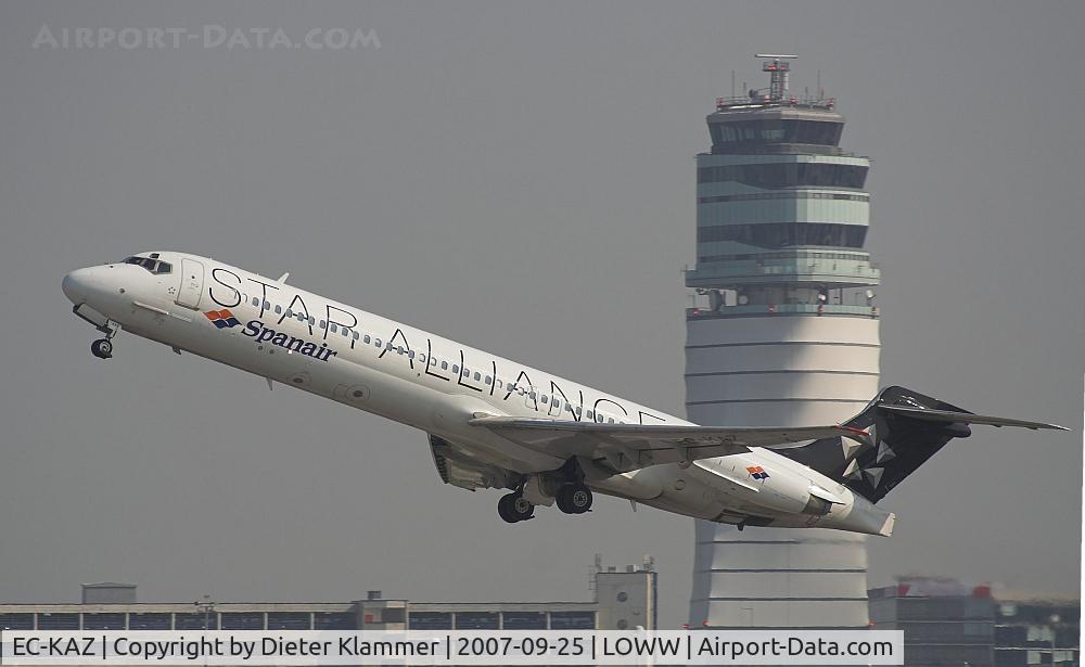 EC-KAZ, 1988 McDonnell Douglas MD-87 (DC-9-87) C/N 49614, SPANAIR MD87
