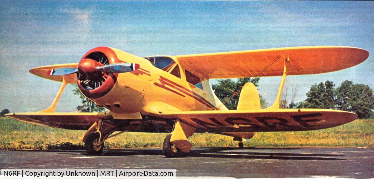 N6RF, 1946 Beech G17S C/N B-9, Was N6RF when photographed in the mid-1970's.  It was owned by the late Robert Fergus and based at Marysville, OH.