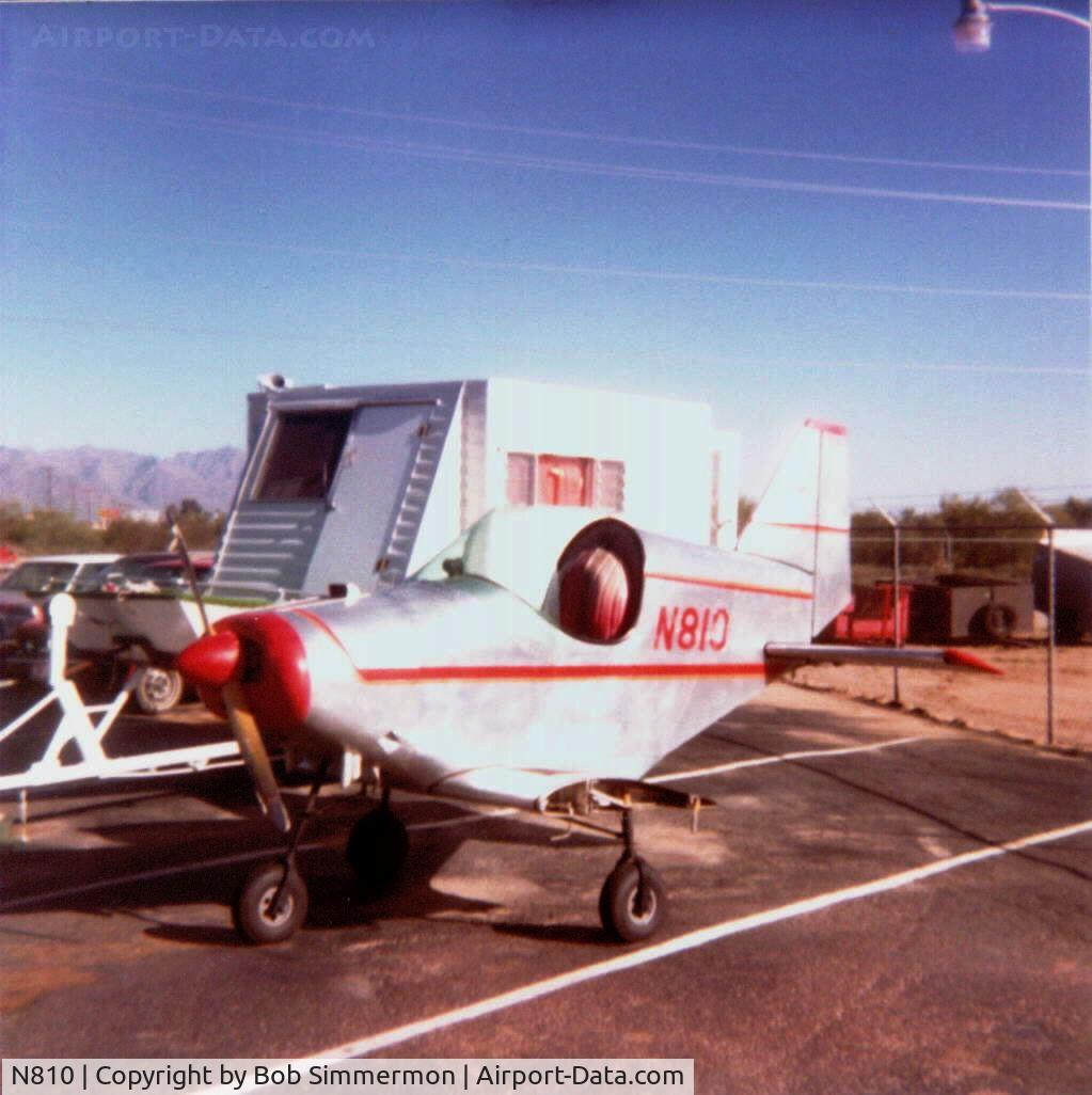 N810, 1972 Gipson MINI-HAWK C/N G3, My Dad saw this somewhere in Arizona in 1984 and stopped to photograph it.