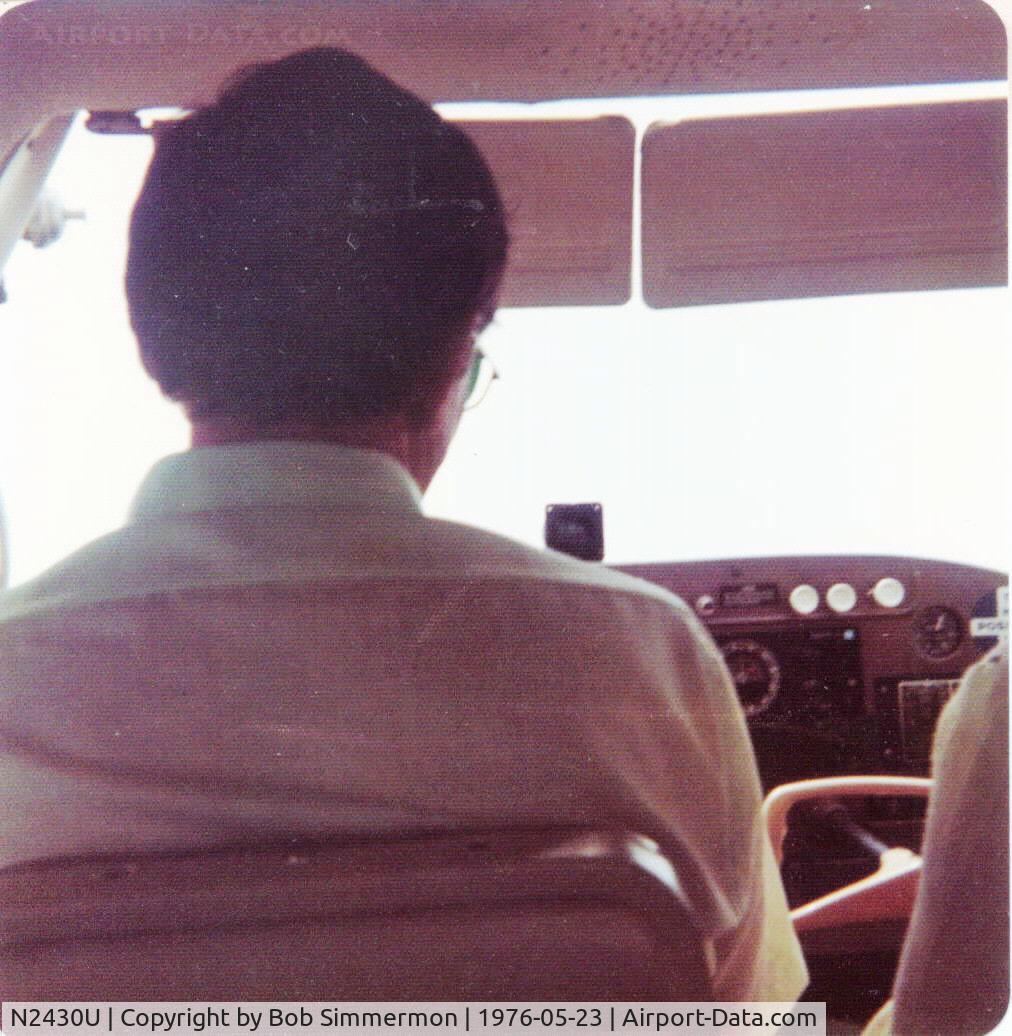 N2430U, 1963 Cessna 172D C/N 17250030, The back of Dad's head.