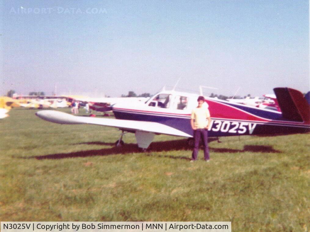 N3025V, 1947 Beech 35 Bonanza C/N D-429, MERFI fly-in - Marion, OH - September 1975
