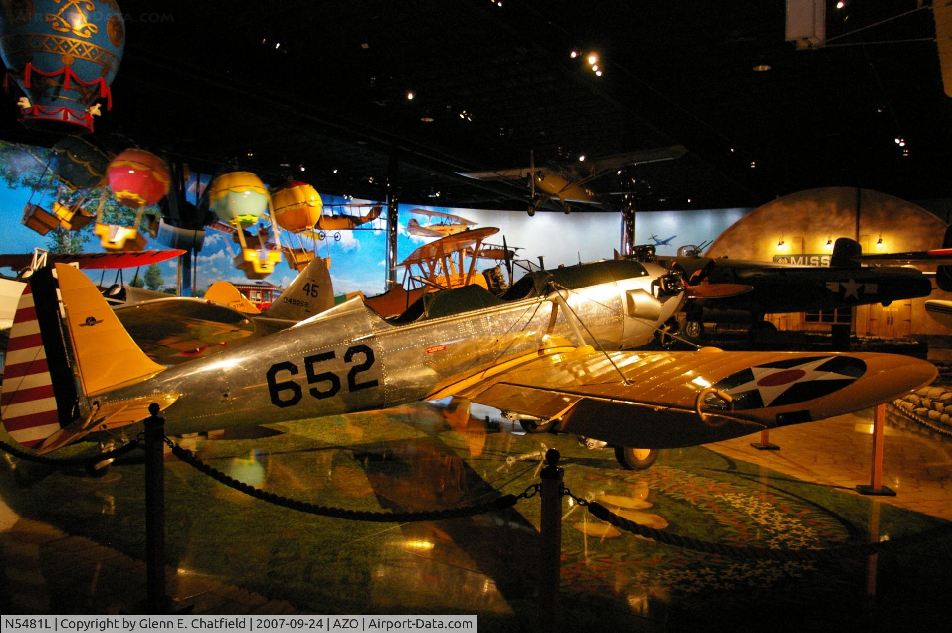 N5481L, 1942 Ryan Aeronautical ST3KR C/N 1861, PT-22 41-20652 at the Air Zoo