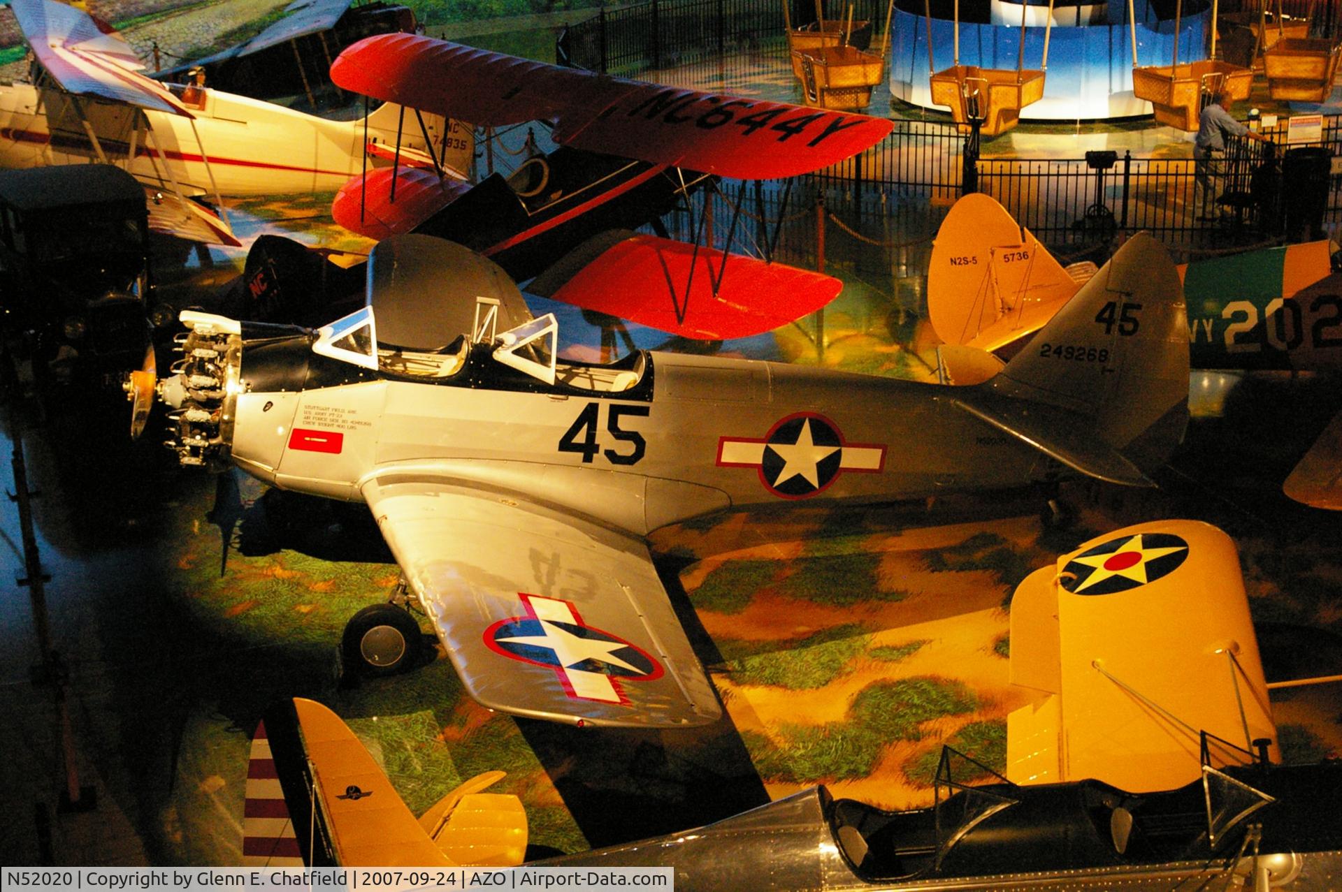 N52020, 1943 Fairchild (Howard) PT-23A Cornell (M-62C) C/N HO-291, PT-23 42-49268 at the Air Zoo