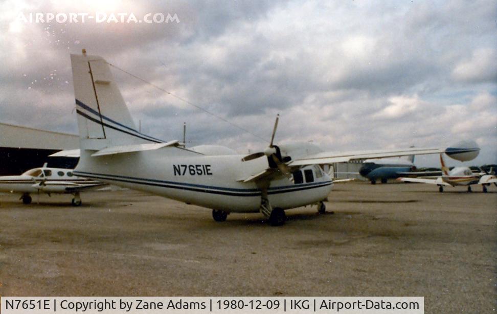 N7651E, 1959 Piaggio P-166 C/N 356, on the ramp at Kingsville