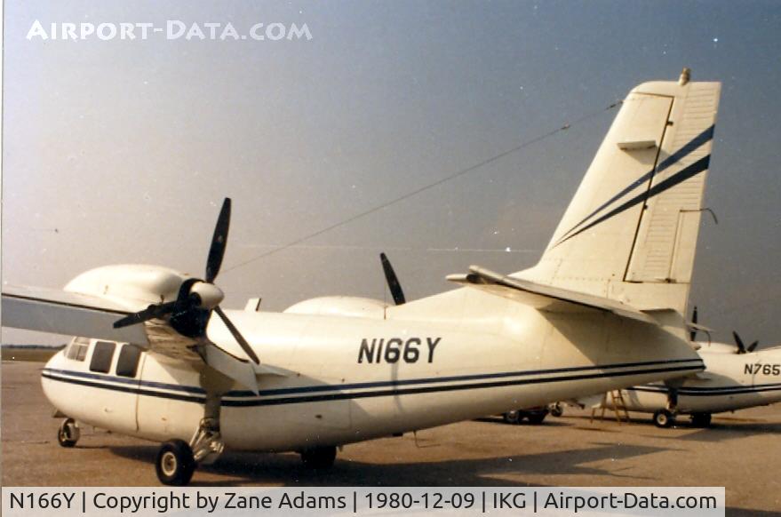 N166Y, 1959 Piaggio P-166 C/N 356, on the ramp at Kingsville