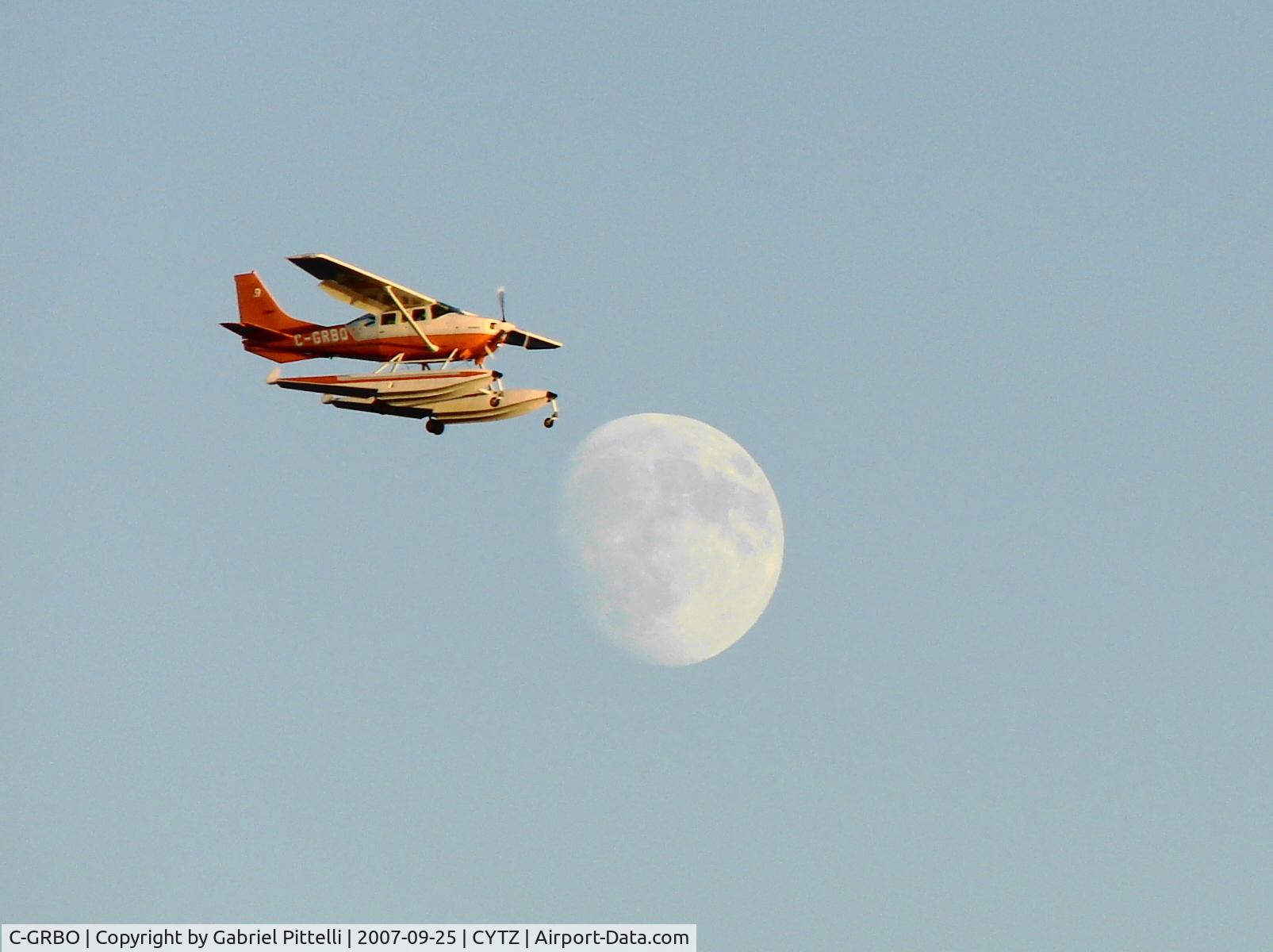 C-GRBO, 1977 Cessna A185F Skywagon 185 C/N 18503414, Prepare for landing at rwy 26
