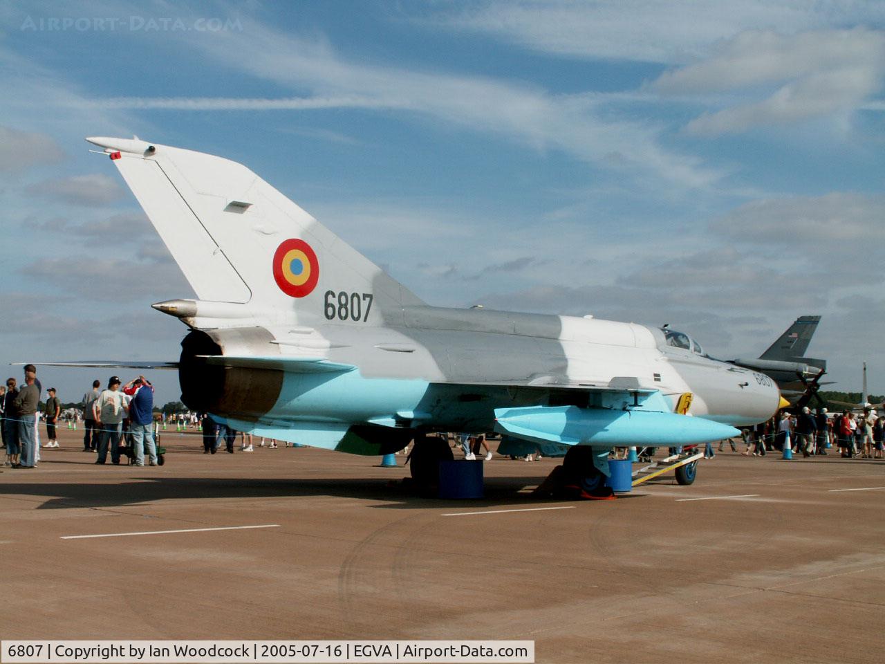 6807, Mikoyan-Gurevich MiG-21MF-75 Lancer C C/N 96006807/0523, Mikoyan-Gurevich MiG-21-MF75/Romanian AF/RAF Fairford
