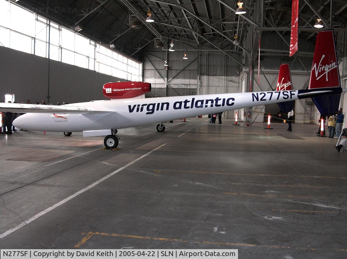 N277SF, 2004 Scaled Composites SC.311 GlobalFlyer C/N 001, At Salina Kansas after the first record flight