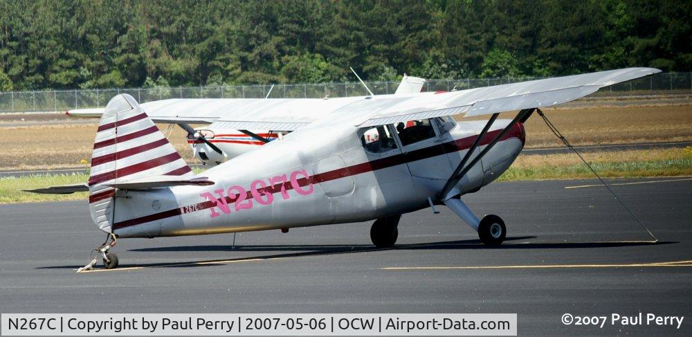 N267C, 1947 Stinson 108-2 Voyager C/N 108-3267, Shiny-ish Stinson on the ramp