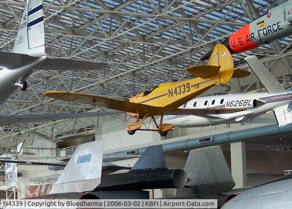 N4339, 1970 Bowers Fly Baby 1A C/N 68-15, Museum of Flight Seattle