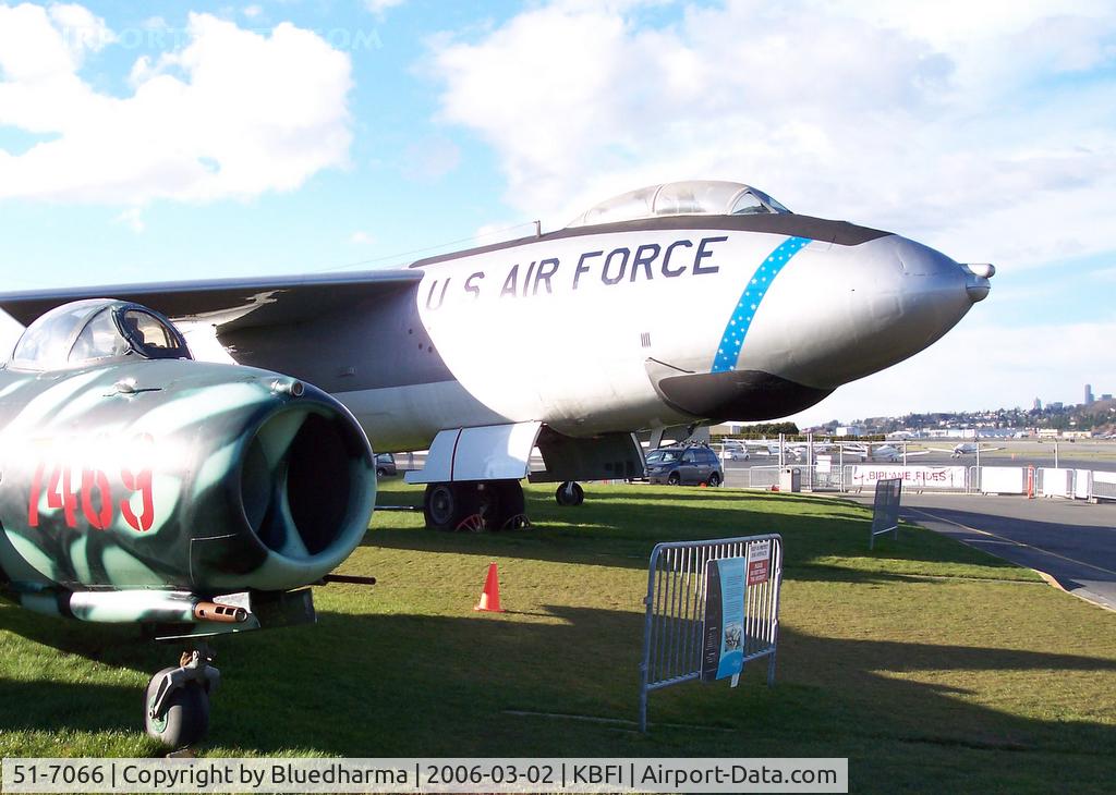 51-7066, 1951 Boeing WB-47E-75-BW Stratojet C/N 450609, WB-47E at the Boeing Museum of Flight Seattle