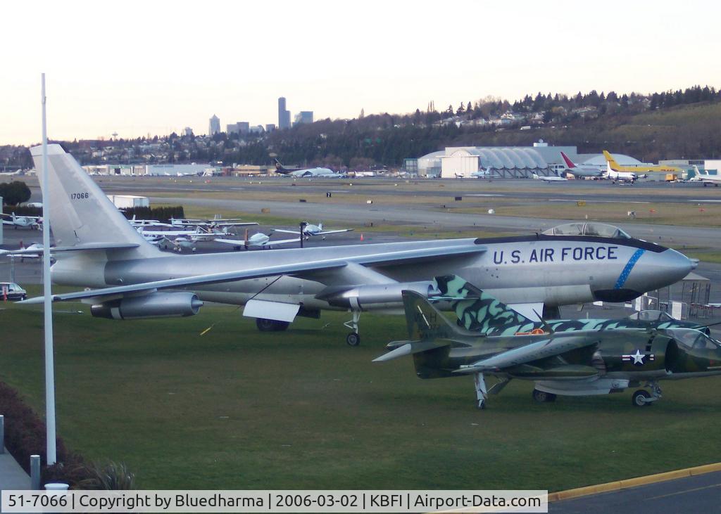 51-7066, 1951 Boeing WB-47E-75-BW Stratojet C/N 450609, WB-47E at the Boeing Museum of Flight Seattle
