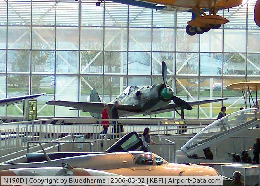 N190D, 1974 Focke-Wulf TA-152 C/N 174013, Museum of Flight display in Seattle