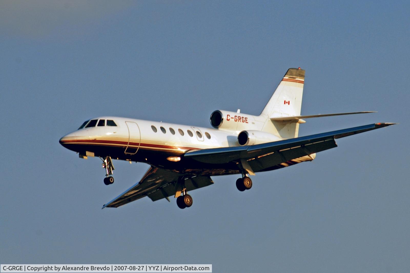 C-GRGE, 1981 Dassault Falcon 50 C/N 29, Falcon coming to YYZ Toronto