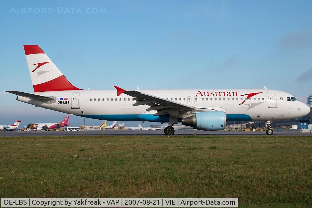 OE-LBS, 2000 Airbus A320-214 C/N 1189, Austrian Airlines Airbus 320