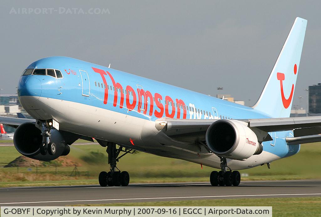 G-OBYF, 1998 Boeing 767-304 C/N 28208, Thomsonfly 767