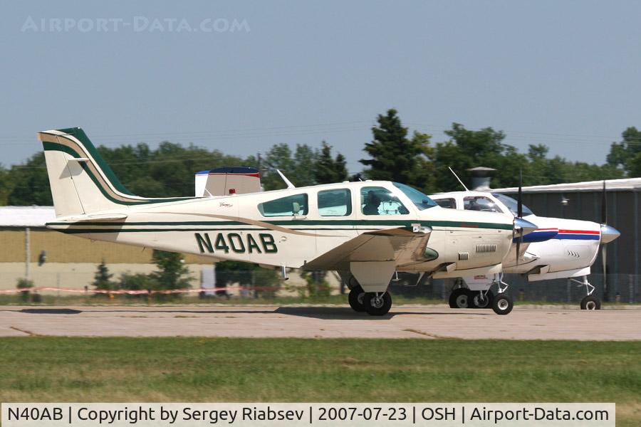 N40AB, 1983 Beech F33A Bonanza C/N CE-1020, Beech F33A