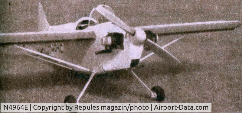 N4964E, 1961 Bentzen Sport 1 C/N 1, Hungarian magazin arhiv photo / Repules 1963.junius