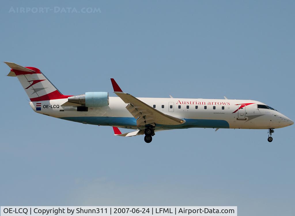 OE-LCQ, 2002 Canadair CRJ-200LR (CL-600-2B19) C/N 7605, Landing rwy 32R
