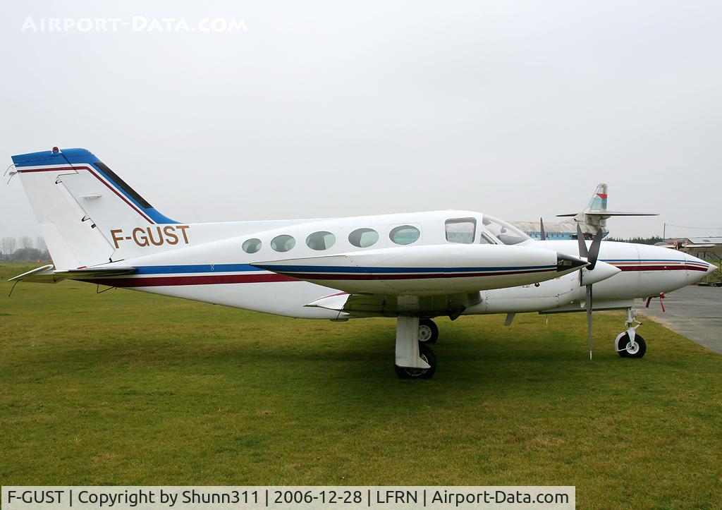 F-GUST, Cessna 421B Golden Eagle C/N 421B-0968, Parked at Yankee Delta area
