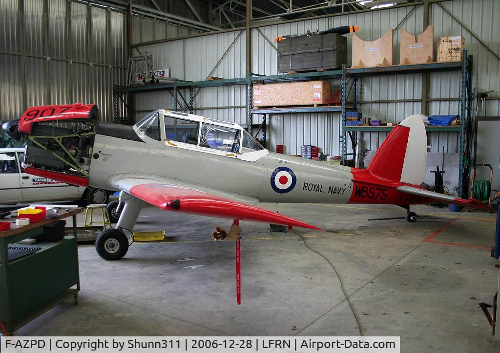 F-AZPD, De Havilland DHC-1 Chipmunk T.10 C/N C1/0027, Hangared during winter overhaul