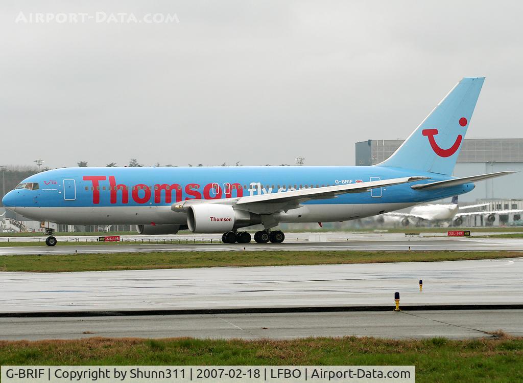 G-BRIF, 1990 Boeing 767-204/ER C/N 24736, Ready to take off rwy 14L