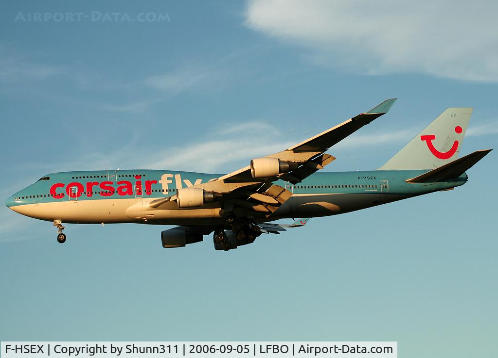 F-HSEX, 1993 Boeing 747-422 C/N 26878, Landing rwy 32L