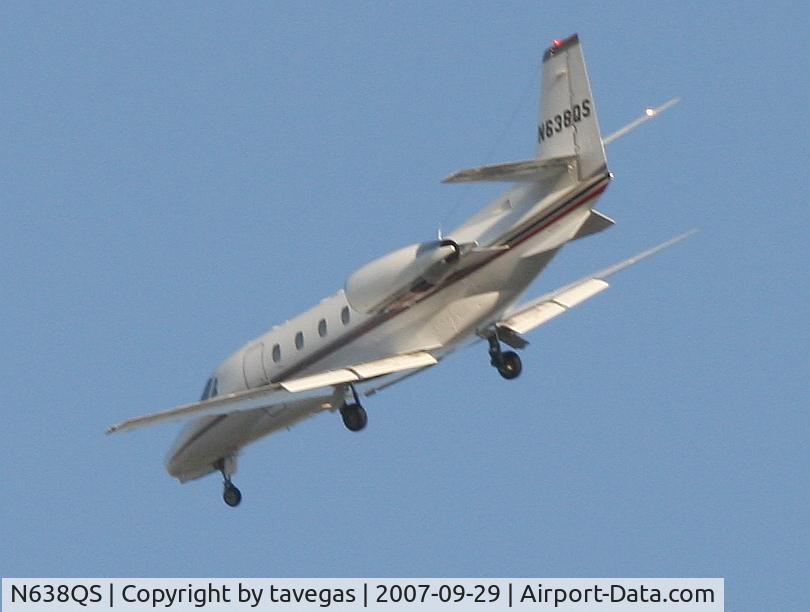 N638QS, 2004 Cessna 560XL C/N 560-5363, over las vegas 30d w/400mm @2x, handheld