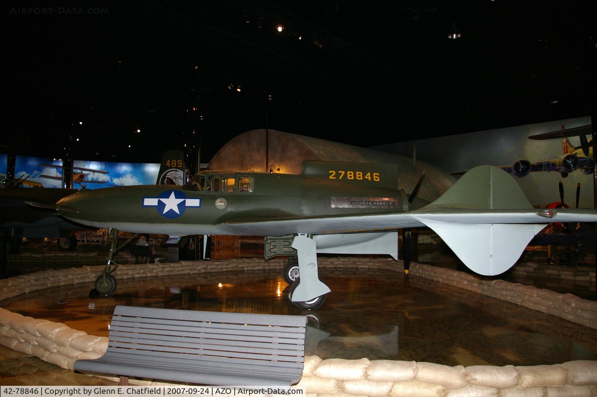 42-78846, 1943 Curtiss XP-55 Ascender C/N Not found 42-78846, The Ascender at the Air Zoo