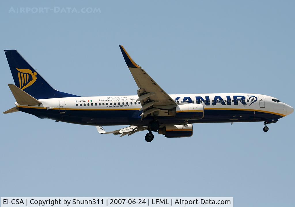 EI-CSA, 1999 Boeing 737-8AS C/N 29916, Landing rwy 32R