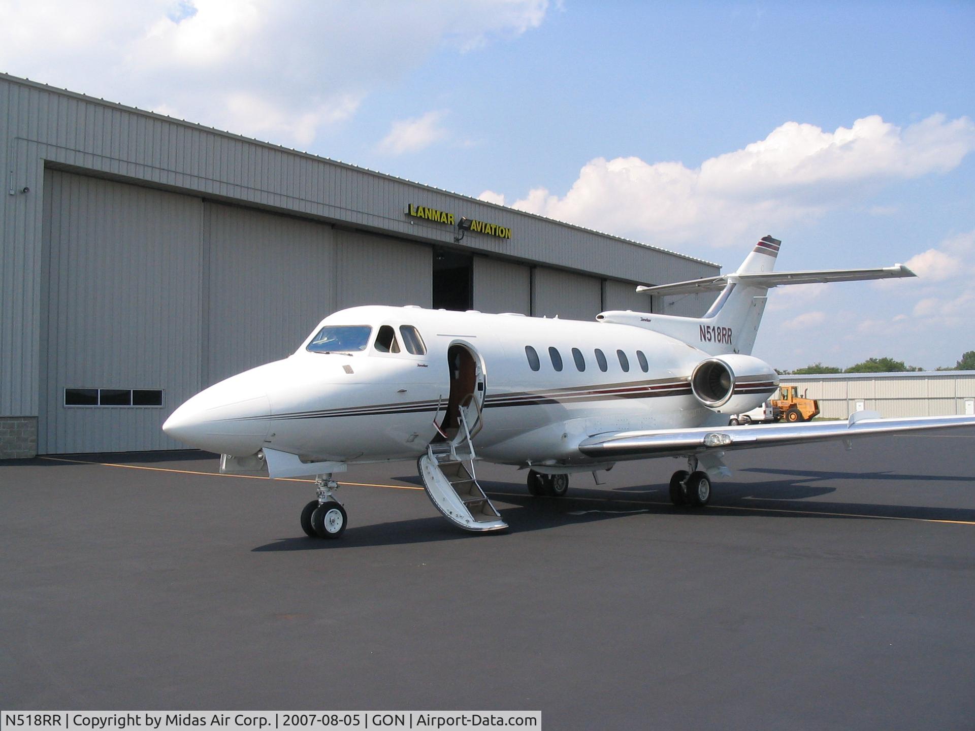 N518RR, 1980 Hawker Siddeley HS.125 Series 700A C/N 257108, N518RR standing at GON