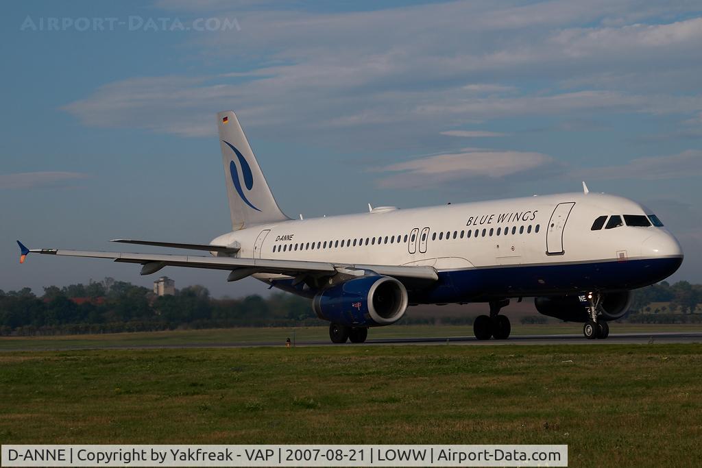 D-ANNE, 2001 Airbus A320-232 C/N 1557, Bluewings Airbus 320