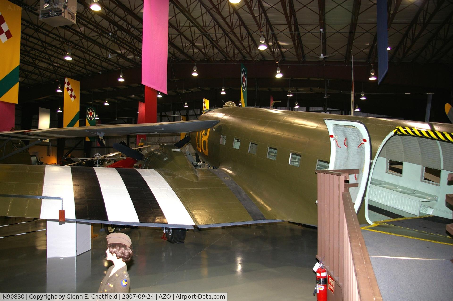 N90830, 1943 Douglas DC3C C/N 13050, C-47A 42-93168 at the Air Zoo