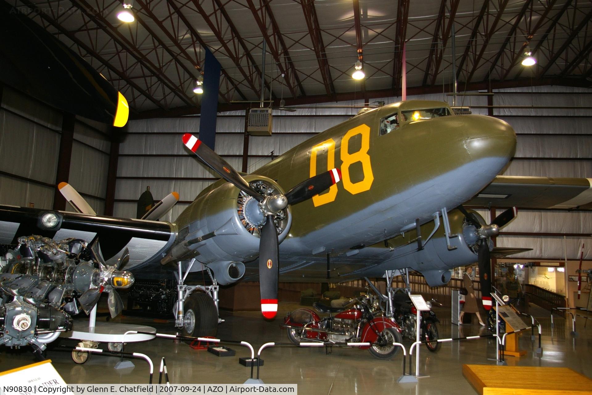 N90830, 1943 Douglas DC3C C/N 13050, C-47A 42-93168 at the Air Zoo